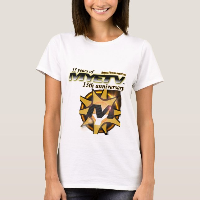 Camiseta básica de MYETV - 15 anos (Frente)