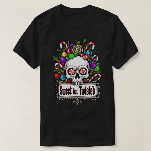 Camiseta Básica de Natal Escura (Frente do Design)