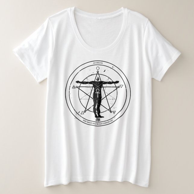 Camiseta básica de tamanho superior para mulheres (Frente do Design)