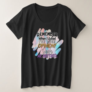 Camiseta básica de tamanho superior para mulheres