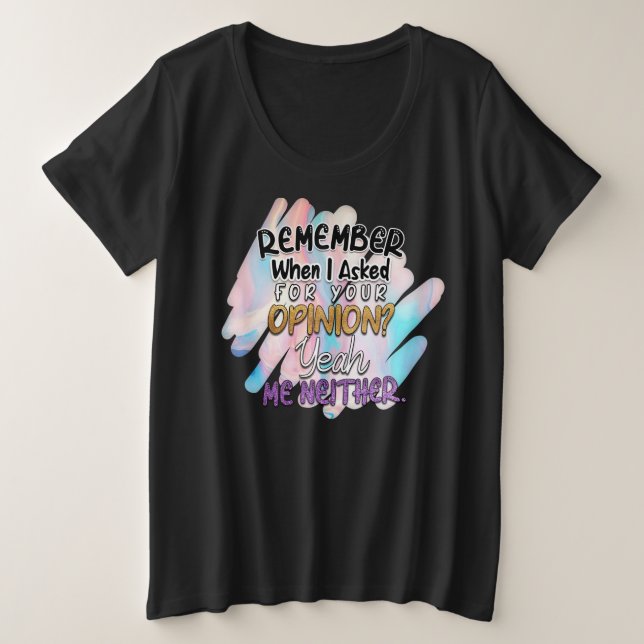 Camiseta básica de tamanho superior para mulheres (Frente do Design)