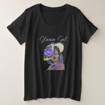 Camiseta básica de tamanho superior para mulheres