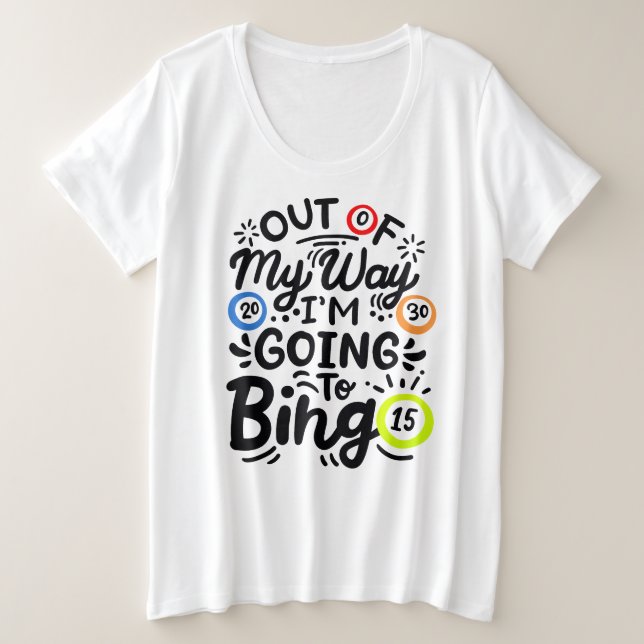 Camiseta básica de tamanho superior para mulheres (Frente do Design)