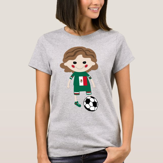 Camiseta básica de uso feminino (Frente)