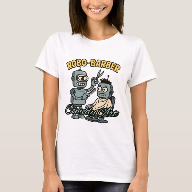 Camiseta básica de uso feminino (Frente)