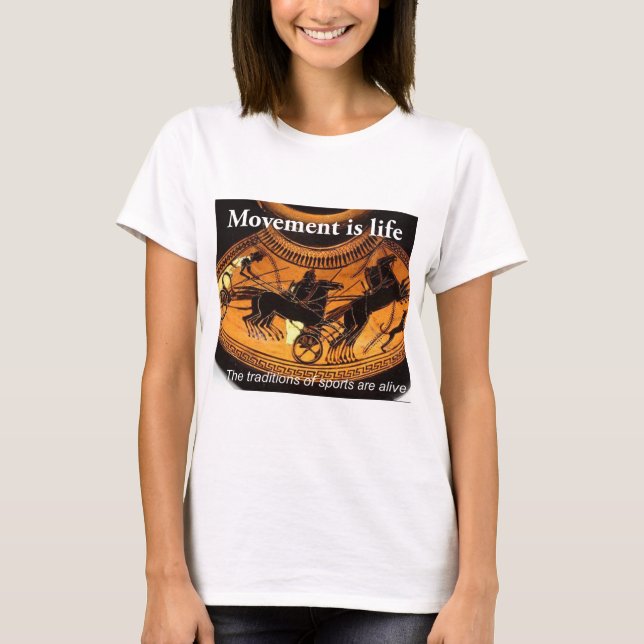 Camiseta básica de uso feminino (Frente)