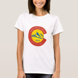 Camiseta básica de uso feminino