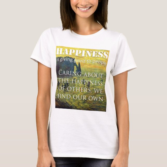 Camiseta básica de uso feminino (Frente)