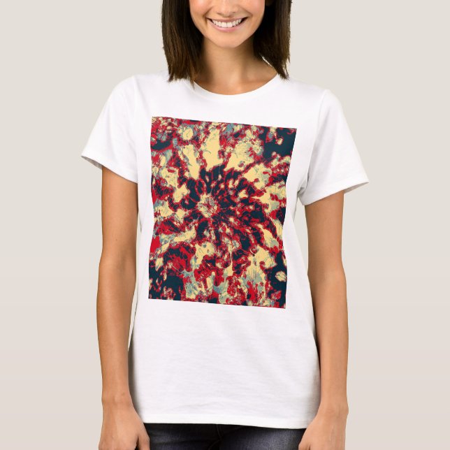 Camiseta básica de uso feminino (Frente)