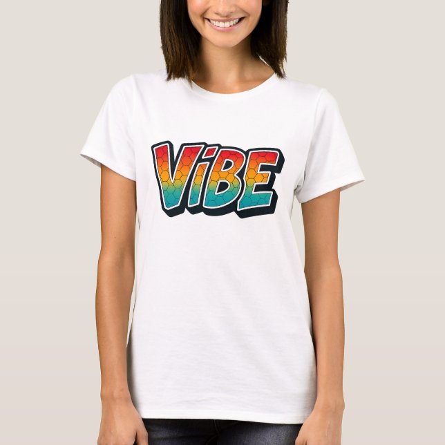 Camiseta básica de uso feminino (Frente)
