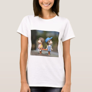 Camiseta básica de uso feminino