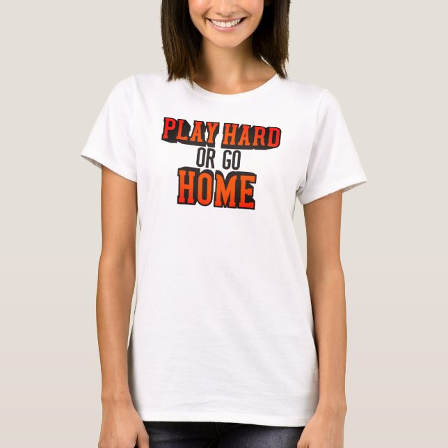 Camiseta básica de uso feminino (Frente)