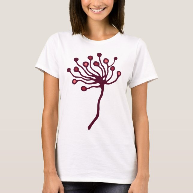 Camiseta básica de uso feminino (Frente)