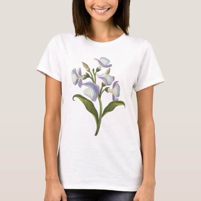 Camiseta básica de uso feminino (Frente)