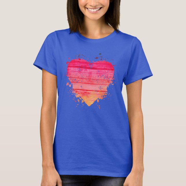 Camiseta básica de uso feminino (Frente)