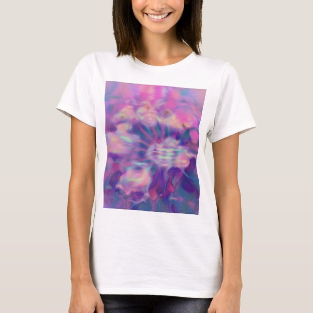 Camiseta básica de uso feminino (Frente)