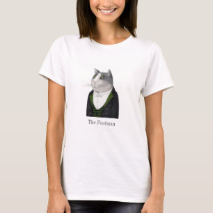 Camiseta básica de uso feminino de FOOTMAN CAT