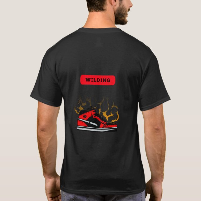 Camiseta básica de uso masculino (Verso)
