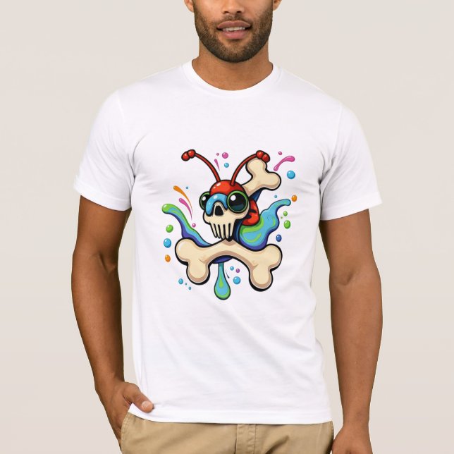Camiseta básica de uso masculino (Frente)
