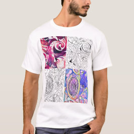 Camiseta básica de uso masculino