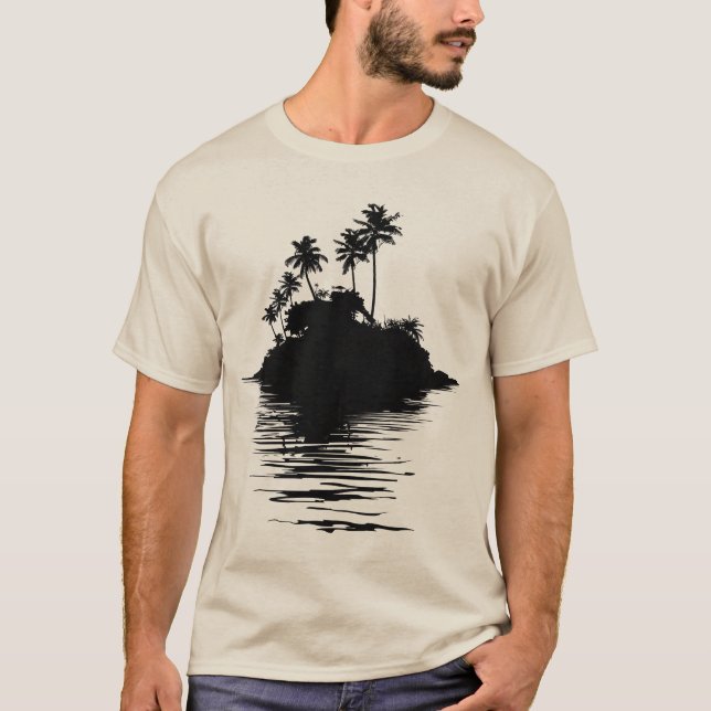 Camiseta básica de uso masculino (Frente)