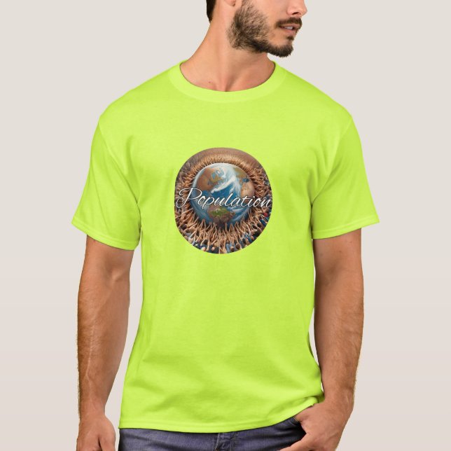 Camiseta básica de uso masculino (Frente)