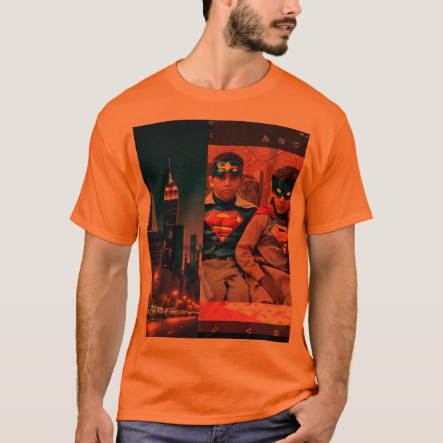 Camiseta básica de uso masculino (Frente)