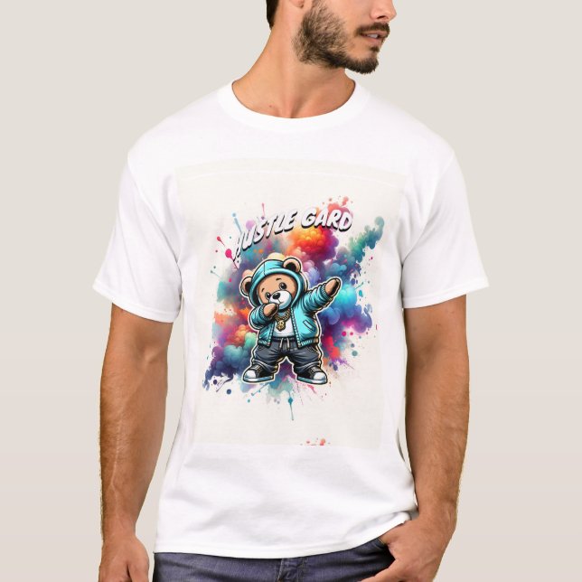 Camiseta básica de uso masculino (Frente)