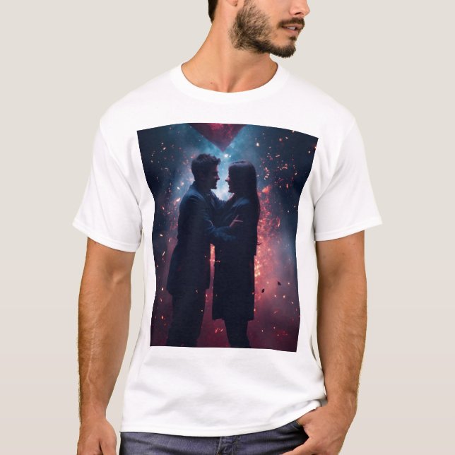 Camiseta básica de uso masculino (Frente)