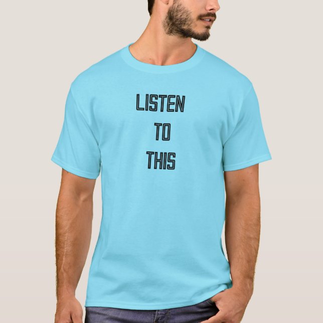 Camiseta básica de uso masculino (Frente)