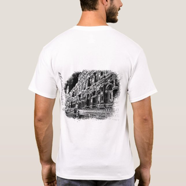 Camiseta básica de uso masculino (Verso)