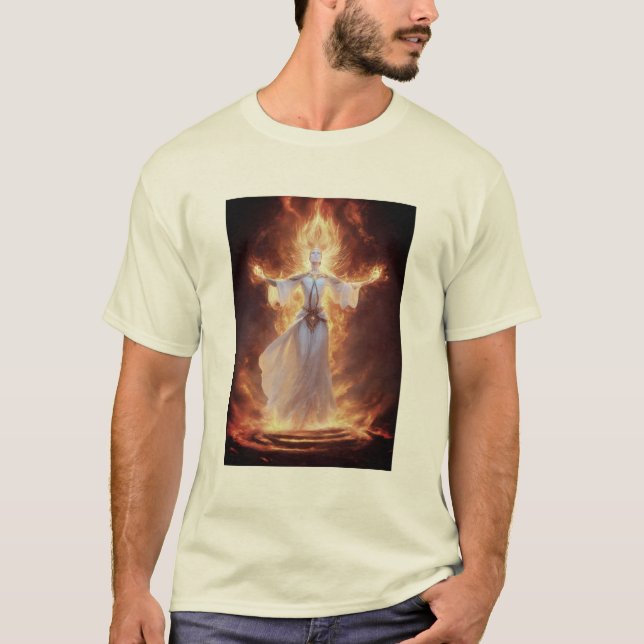 Camiseta básica de uso masculino (Frente)