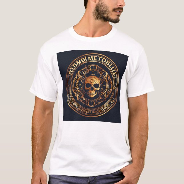 Camiseta básica de uso masculino (Frente)