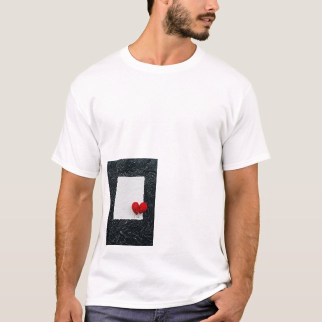 Camiseta básica de uso masculino (Frente)