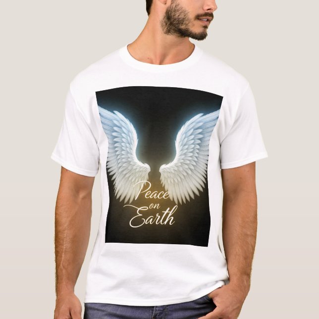 Camiseta básica de uso masculino (Frente)