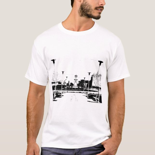 Camiseta básica de uso masculino (Frente)