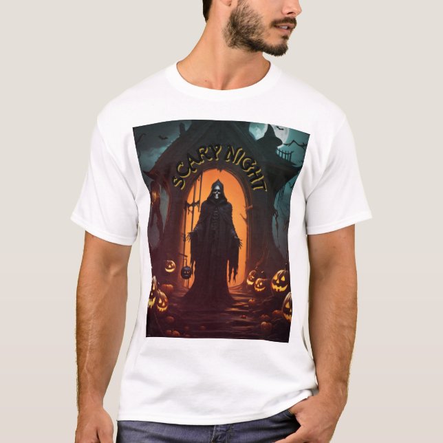 Camiseta básica de uso masculino (Frente)