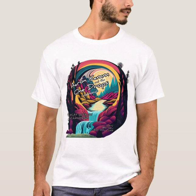 Camiseta básica de uso masculino (Frente)