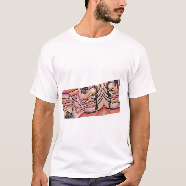 Camiseta básica de uso masculino (Frente)
