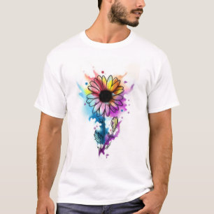 Camiseta básica de uso masculino