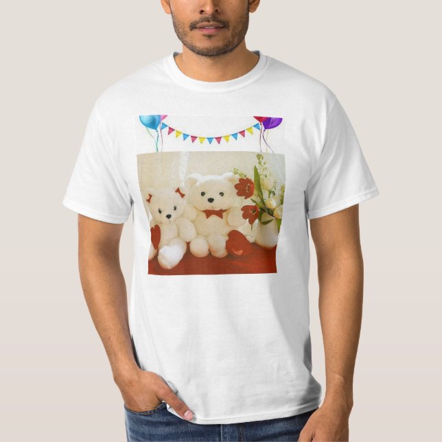 Camiseta básica de uso masculino (Frente)