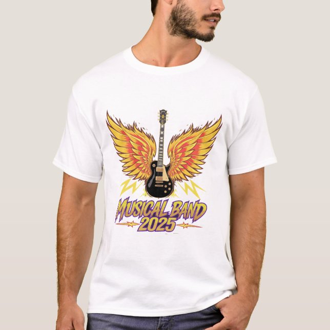 Camiseta básica de uso masculino (Frente)