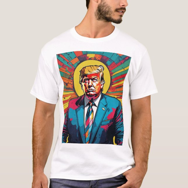 Camiseta básica de uso masculino (Frente)