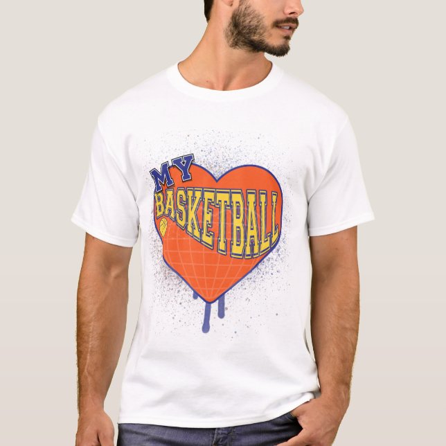 Camiseta básica de uso masculino (Frente)