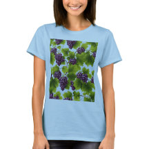 Camiseta básica de Uvas Roxas