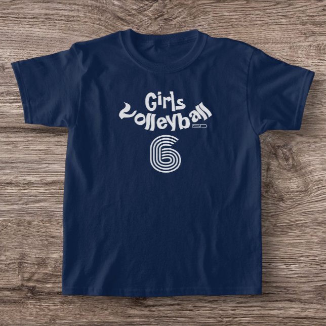 Camiseta Básica de Voleibol das Meninas ISD (Criador carregado)