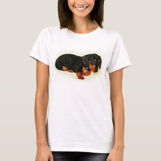 Camiseta Básica Design de Dachshund Bonita