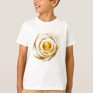 Camiseta Básica do ouro Sun Art Kid