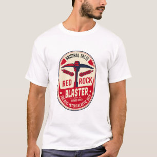 Camiseta Básica do Rock Galático Red Rock Blaster