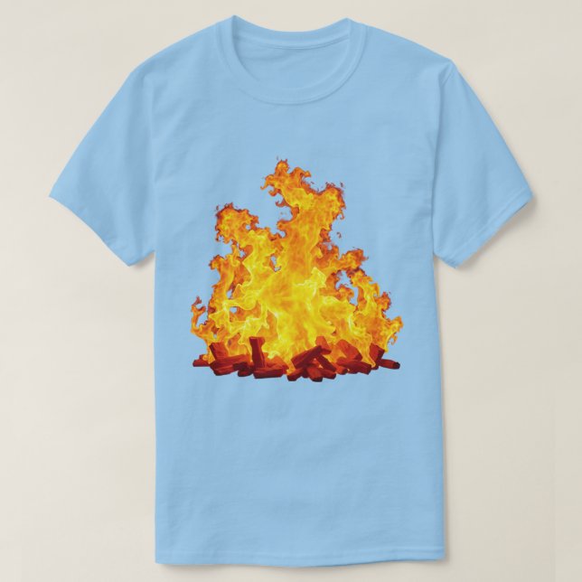 Camiseta Básica dos Homens de Fogo (Frente do Design)
